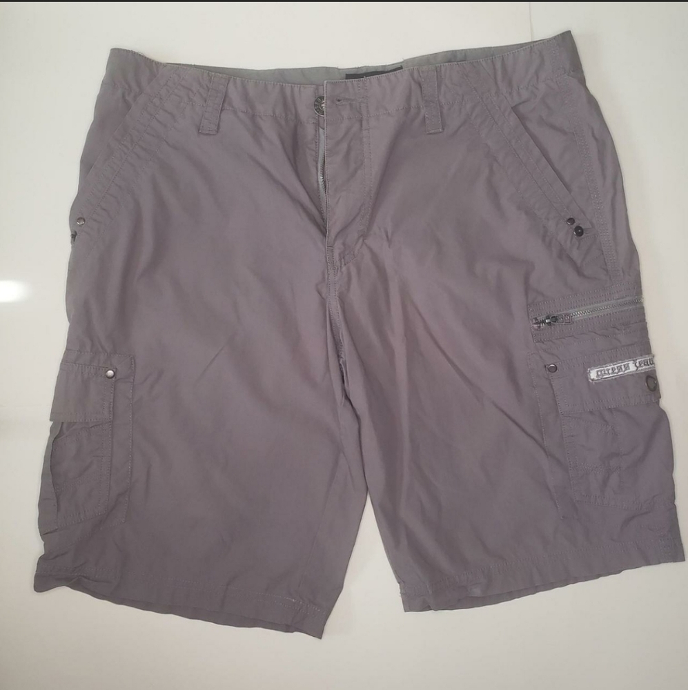 Guess Gray Cargo Shorts Size 36